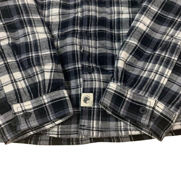 Boston Traders Flannel Trucker Jacket Men’s Size XL Fleece Lined Gray Plaid - Picture 3 of 5
